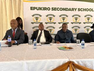 POST 3, 23 January 2026  - Omaheke Governor Pijoo Nganate visited Epukiro Secondary School (Photo: Contributed) NAMPA 