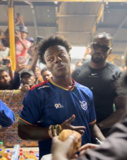 WINDHOEK, 28 January - American YouTuber Darren Watkins Jr popularly known IShowSpeed at Kapana in Windhoek. (Photo by: Justina Shuumbwa) NAMPA