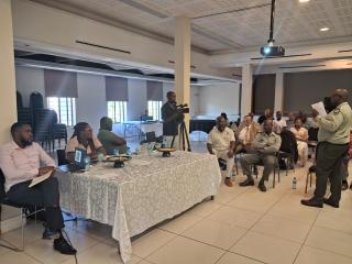 KEETMANSHOOP, 03 February 2026 - ||Kharas stakeholders engaging the MEFT officials at the Moth hall, Westdene at the Keetmanshoop consultation meeting for the EMA act no 7. (Photo by: Romario Rhodes) NAMPA