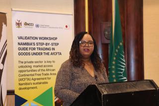 WINDHOEK, 05 FEBRUARY 2026 - Chief of the Subregional Initiative Section at Economic Commission for Africa (ECA) subregional office for Southern Africa (SRO-SA), Zodwa Mabuza. (Photo by: Chelva Wells) NAMPA