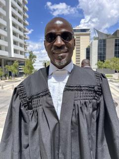 WINDHOEK, 05 FEB (NAMPA)- Minister of Labour Relations and Justice, Fillemon Wise Immanuel at the 2026 Legal year opening. (Photo by Eba Kandovazu). NAMPA