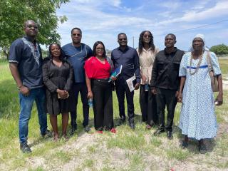 OMUTHIYA, 05 February 2026- Omuthiya constituency Councillor Erastus Nekomba (C) with Iipundi Secondary School principal Susan Muhongo on his left during Nekomba’s visit to the school.

(Photo: contributed)