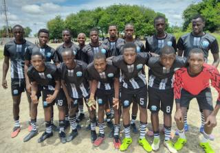 KATIMA MULILO, 08 February 2026, the Bush Bucks FC squad that lost 1-0 to Namib Chiefs at the UNAM Sports Fields on Sunday afternoon.
(Photo: Michael Mutonga Liswaniso) NAMPA