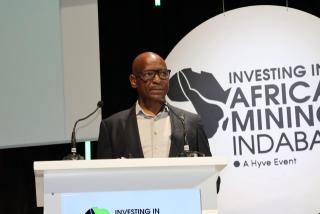 CAPE TOWN, 11 February 2026 - The President of the Chamber of Mines, George Botshiwe, outlined these developments during the Namibia Country Showcase at the Mining Indaba in Cape Town, South Africa. 

(Photo by: Chelva Wells) NAMPA