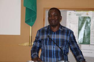 OSHAKATI,04 March 2026- The Chairperson of Oshana regional council Abraham Kaushiweni during the movie premier at the Leo Shoopala hall in Oshana region. (photo by: Ester Hakaala) NAMPA 