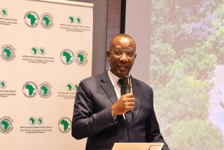 WINDHOEK, 11 March 2026 - Deputy Executive Director for Finance, Justus Mwafongwe, on Wednesday outlined a N.dollars 28.5 billion roadmap to diversify the economy and fix procurement bottlenecks at the African Development Bank (AfDB) Country Strategy Paper 2025-2030 launch. 

(Photo by: Chelva Wells) NAMPA 