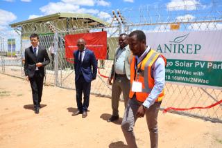OTJIWARONGO, 12 March 2026 - The official commissioning of the Otjiwarongo ANIREP-HopSol solar plant Thursday afternoon at the town. (Photo by: Mulisa Simiyasa) NAMPA
