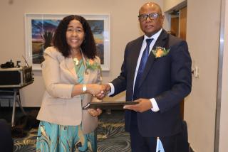 GABORONE, 12 March 2026 - Minister of Agriculture Inge Zaamwani now chairs the Council of Ministers for the Southern African Science Service Centre for Climate Change, taking over from Wynter Mmolotsi, Botswana's Minister of Environment and Tourism. (Photo: Contributed) NAMPA.