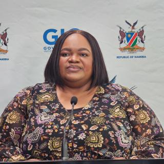 WINDHOEK, 13 MARCH 2026 - Minister of Home Affairs, Immigration, Safety and Security, Lucia Iipumbu. (Photo by: Molly Weyulu) NAMPA