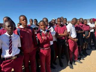 OPUWO, 13 March 2026- Learners from Putuavanga Senior Secondary School at the Kunene Annual Regional Career Fair 2026 in Opuwo on Friday. (Photo: Contributed)
