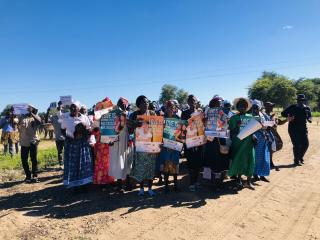 NCAMAGORO, 13 March 2026- Women marching at the commemoration of belated International Women’s Day at Ncamagoro Hall, on Friday.

(Photo: Lylie Joel)
NAMPA