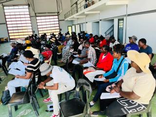 OMUTHIYA, 14 March 2026 - Residents of Omuthiya town during the town council’s public meeting. (Photo by: Max Henrich) NAMPA