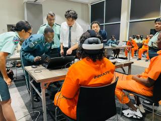 Windhoek, 16 March- Windhoek inmates undergoing training. (Photo contributed). NAMPA