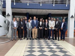 WINDHOEK, 17 March 2026 - Attendees at the MICT meeting with Telecom Namibia and PowerCom in Windhoek engage on sector challenges and infrastructure development. (Photo by: Mathilde Kudumo)NAMPA 