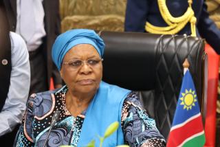 WINDHOEK, 20 March 2026 - President of the Republic of Namibia, Netumbo Nandi-Ndaitwah at the Working Visit by the President of Botswana to state House. (Ali Negumbo)NAMPA