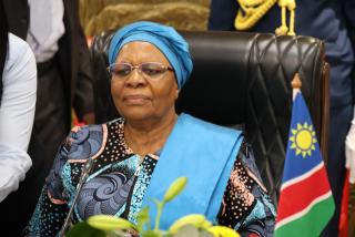 WINDHOEK, 20 March 2026 - President of the Republic of Namibia, Netumbo Nandi-Ndaitwah hosted President Duma Boko of the Republic of Botswana and his delegation for a one-day Working Visit at State House. (Ali Negumbo) NAMPA
