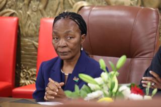 WINDHOEK, 20 March 2026 - Minister of Finance, Ericah Shafudah, pictured at State House during a Working Visit by President Duma Boko of Botswana. (Photo by: Ali Negumbo) NAMPA