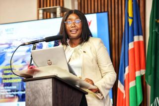 Minister of ICT, Emma Teofelus, leads crucial ICT stakeholder engagement in Mariental on Friday. Highlighting digital transformation for Hardap region

(Photo:Contributed)