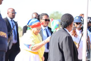 KARASBURG, 21 March 2026 - The Presidency on Saturday issued a formal message to mark the 64th birthday of Vice President Lucia Witbooi (middle) describing her as one of Namibia’s “distinguished daughters”. (Photo by: Chelva Wells) NAMPA 