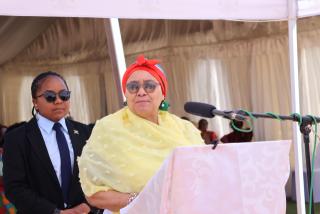 KARASBURG, 21 March 2026 - Vice President (VP) Lucia Witbooi pictured during her keynote address at the commemoration of Namibia's 36th Independence Day in Karasburg on Saturday. (Photo by: Chelva Wells) NAMPA 