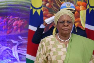 WINDHOEK, 21 March 2026 - President Netumbo Nandi-Ndaitwah at state house during a lunch hosted for Members of the 
Diplomatic Corps. (Photo by: Uakutura Kambaekua) NAMPA