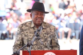 WINDHOEK, 21 March 2026 - Minister of Defence and Veteran Affairs, Frans Kapofi at the 36 Independence celebrations at the Sam Nujoma Stadium. (Photo by: Uakutura Kambaekua)NAMPA