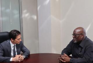 WINDHOEK, 02 APRIL- US Ambassador to Namibia, John Giordano and Minister of Industries, Mines and Energy. (Photo contributed).NAMPA