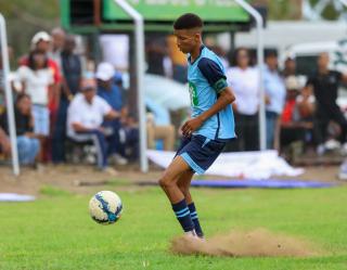 KEETMANSHOOP, 03 April 2026 - ||Kharas team captain Johan Vries during their clash with Kavango West during the 24th edition of the Nedbank Namibian Newspaper Cup at the Westdene Stadium in Keetmanshoop. The opening match between the two sides in Group B, ended 2-1 in favour of ||Kharas. (Photo by: Hesron Kapanga) NAMPA