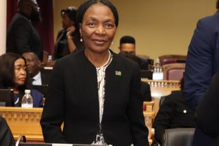 WINDHOEK, 08 April 2026 - Finance Minister, Ericah Shafudah, pictured during the State of the Nation Address by President Netumbo Nandi-Ndaitwah. (Photo by: Ali Negumbo) NAMPA