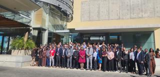 WINDHOEK, 21 APRIL 2026 - Attendees of the 2026 Upstream Oil and Gas Local Suppliers Workshop pose for a photo. (Photo by: Molly Weyulu) NAMPA 