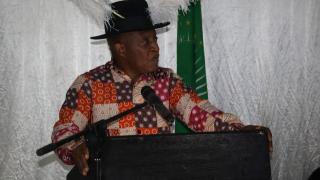 OSHAKATI, 24 April 2026 - The Prime Minister Elijah Ngurare during the omagongo cultural heritage gala dinner on Friday evening. (Photo: contributed) 