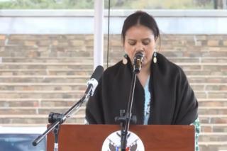 Windhoek, 26 APR- Ripuree Tjitendero. (Photo by Eba Kandovazu). NAMPA