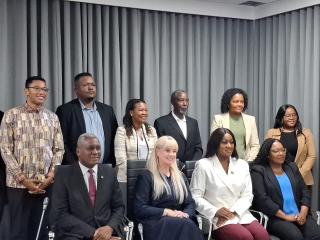 WINDHOEK, 27 April 2026 - Dr. Esperance Luvindao, Minister of Health and Social Services, inaugurated the new Board of Directors for the Namibia Institute of Pathology Limited (NIP) on Monday. (Photo by: Uakutura Kambaekua) NAMPA.