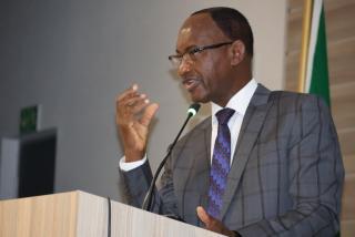 OTJIWARONGO, 27 April 2026 - Anti-Corruption Commission (ACC) Director General, Paulus Noa, speaks at Otjiwarongo on Monday. (Photo by: Mulisa Simiyasa) NAMPA