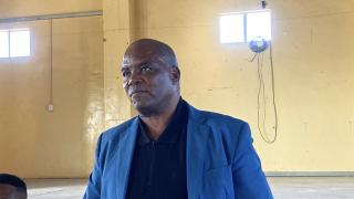 HOACHANAS, 28 April 2026- Deputy minister of Home Affairs, Immigration, Safety and Security, Edward Wambo, address residents of Hoachanas and Stampriet on the importance of national documents 
