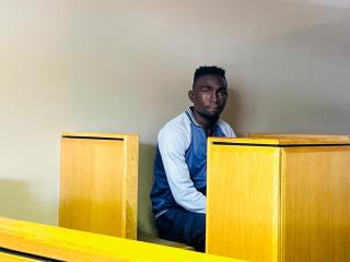 OSHAKATI, 11 May 2026, Alfred Tomas, well known as Kabila, suspected of murdering his 83-year-old grandmother,  at her homestead in Ondiyamande village, Uukwiyuushona Constituency, on Friday. (Photo: contributed) 