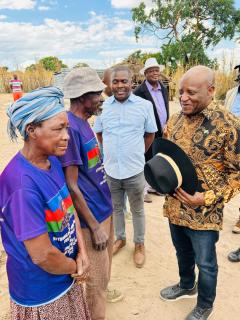 NKURENKURU, 18 May 2026-The Prime Minister Elijah Ngurare during an official visit to the Kapako Constituency in the Kavango West region.

(Photo:Contributed)
