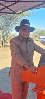 OTJINENE, 28 MAY 2026 - Prime Minister Elijah Ngurare delivered keynote speech at Ozombuzovindimba in Omaheke's Otjinene constituency (Photo: Contributed) NAMPA 