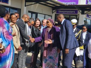WINDHOEK, 05 JUNE 2026 - President Netumbo Nandi-Ndaitwah at the inauguration of the Goreangab Mall. (Photo by: Molly Weyulu) NAMPA 