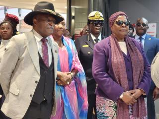 WINDHOEK, 05 JUNE 2026 - President Netumbo Nandi-Ndaitwah pictured with Prime Minister Elijah Ngurare during the official inauguration of the Goreangab Mall. (Photo by: Molly Weyulu) NAMPA 