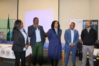 WINDHOEK, 08 JUN (NAMPA) - Namibia marked World Ocean Day on Monday with Minister of Agriculture, Water and Land Reform, Inge Zaamwani, leading discussions on critical aquatic issues and marine sustainability. (Photo by: Uakutura Kambaekua) NAMPA.