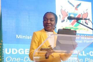 WINDHOEK, 08 June 2026 - Minister of Finance Ericah Shafudah welcomes delegates to the Budget Reform Roll-Out Workshop at the Windhoek Country Club on Monday.

(Photo by: Chelva Wells) NAMPA