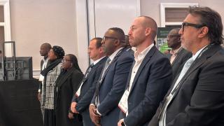 SWAKOPMUND, 09 June 2026 - Erongo Governor Natalia |Goagoses and Swakopmund Mayor Suamma Kautondokwa pictured with other delegates at the opening of the Africa Fertiliser Club Conference in Swakopmund on Tuesday. (Photo by: Isabel Bento) NAMPA