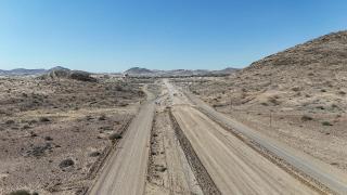 SWAKOPMUND, 16 June 2026 - Erongo Governor Natalia ǀGoagoses during her State of the Region Address (SORA) stated that the C35 Swakopmund/Henties Bay/Uis Main Road, costing N.dollars 1.03 billion, was 86 per cent complete with 16 kilometres remaining.

(Photo by: Josephina Simeon) NAMPA 
