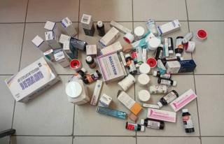OTJIWARONGO, 19 June 2026 - A variety of medicinal products allegedly stolen from the Otjiwarongo State Hospital and found in a tuckshop at  Orwetoveni location on Friday. The drugs were allegedly placed on shelves for display and sale to the general public by a 40-year-old male Congolese national. (Photo contributed) NAMPA 