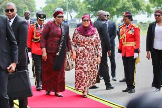 WINDHOEK, 20 June 2026 – President Netumbo Nandi-Ndaitwah (left) and her Tanzanian counterpart, Samia Suluhu (Photo: Contributed) NAMPA