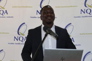 NKURENKURU, 22 June 2026– Head of Qualifications at the Namibia Qualifications Authority (NQA), Joseph Amunyela.

(Photo: Lylie Joel)
NAMPA
