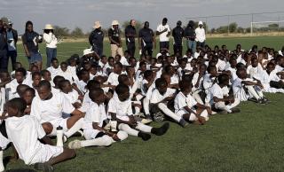 OMUTHIYA, 26 June 2026- More than 200 young footballers from across the Omuthiya Circuit completed the week-long Real Madrid Foundation Football Clinic on Friday.

(Photo: Max Henrich) NAMPA
