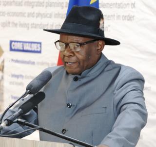 OTJIWARONGO, 29 June 2026 - The Otjozondjupa Governor, John ||Khamuseb delivers his 2026 second State of the Region Address (SORA) at Otjiwarongo's Otjozondjupa Regional Council chambers during a special council meeting on Monday morning. (Photo by: Mulisa Simiyasa) NAMPA