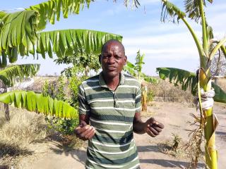 OUTAPI, 29 June 2026 - Joseph David pictured in his orchard (Photo: Andreas Thomas) NAMPA 